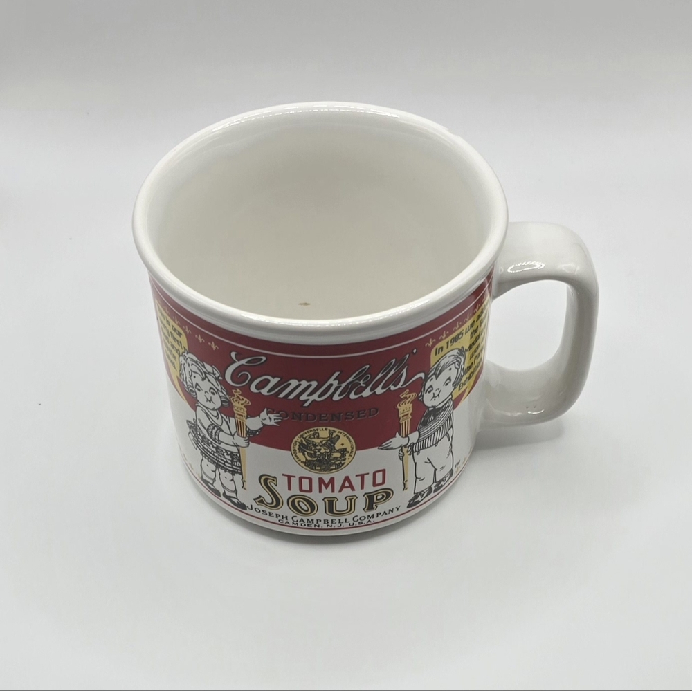 Campbell's Tomato Soup Mug 1999 By Westwood Children Holding Torch